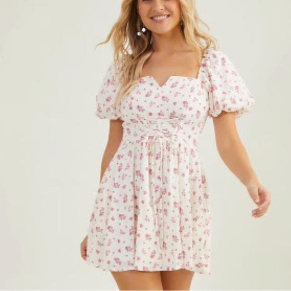 Altar'd State Pink Floral Mini Dress - Picture 12 of 13